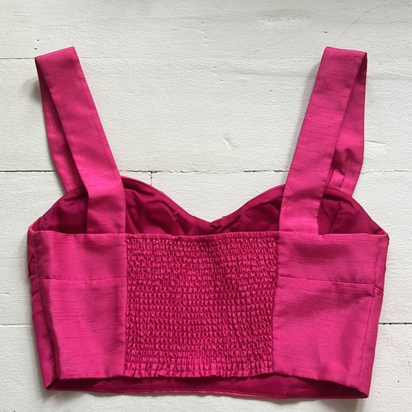 WILFRED pink crop top size 2 - Picture 2 of 5